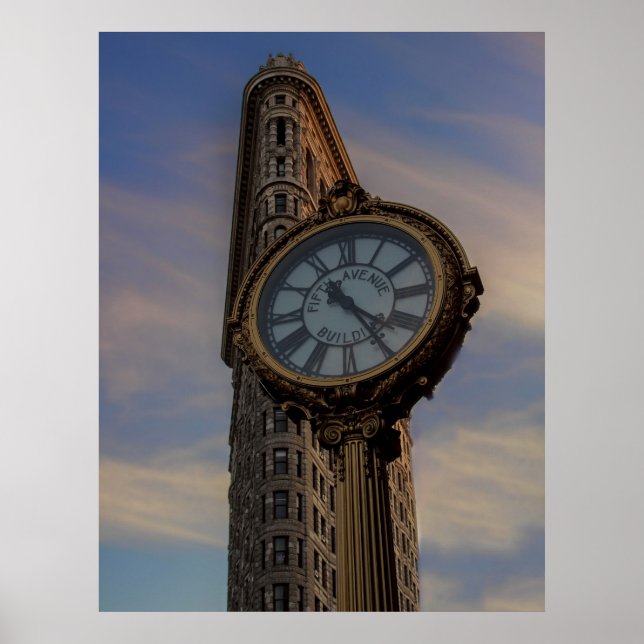 Flatiron-Gebäude in New York Poster (Vorne)