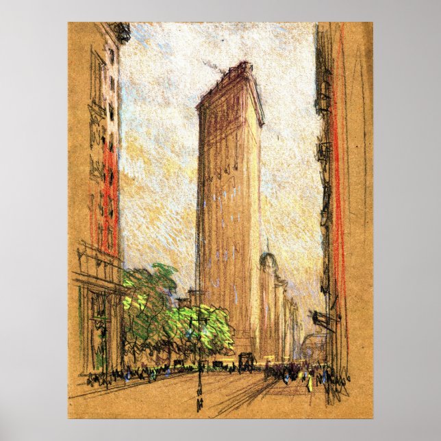 Flatiron Gebäude New York City 1904 Poster (Vorne)