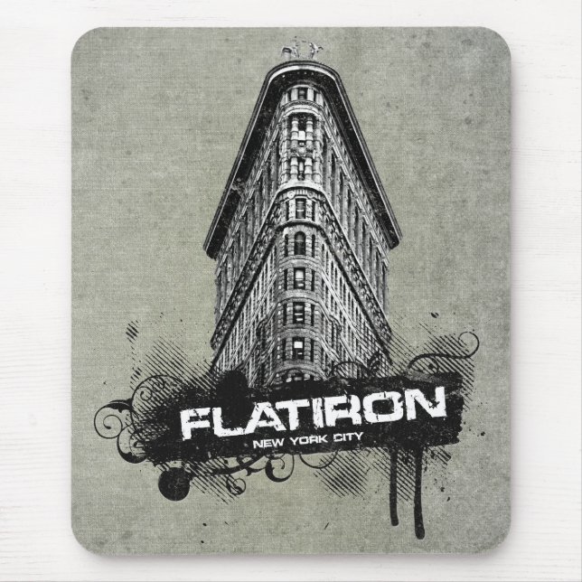 Flatiron Gebäude New York City Mousemat Mousepad (Vorne)