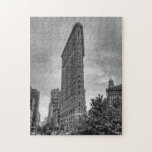 Flatiron-Gebäude, NYC-Puzzle Puzzle<br><div class="desc">Schwarzweiß-Foto des ikonischen Flatiron-Gebäude,  NYC.</div>