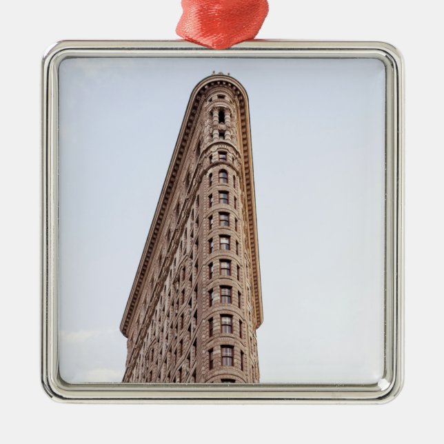 Flatiron-Gebäude Ornament Aus Metall (Vorne)