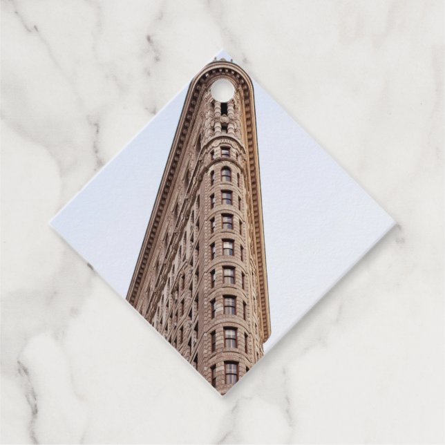 Flatiron-Gebäude-Postkarte Geschenkanhänger (Vorderseite)