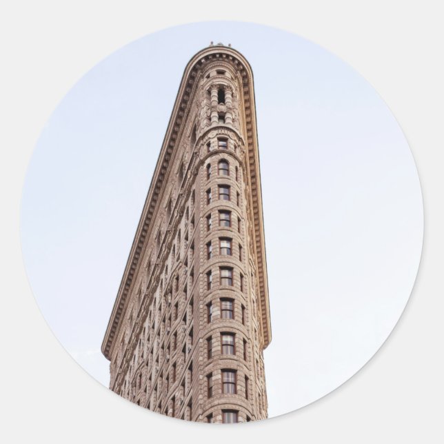 Flatiron-Gebäude Runder Aufkleber (Vorderseite)