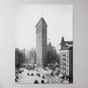 Flatiron Gebäude - Vintag New York - 1902 Poster