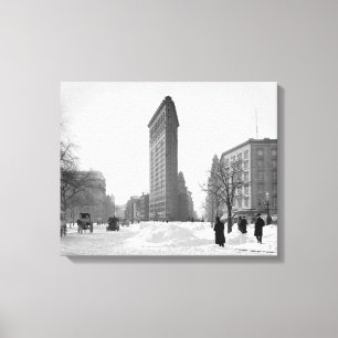 Flatiron Gebäude-Winter Scene, 1905 Leinwanddruck