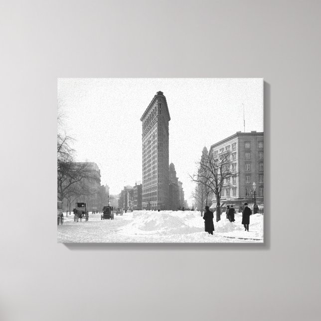 Flatiron Gebäude-Winter Scene, 1905 Leinwanddruck (Vorderseite)