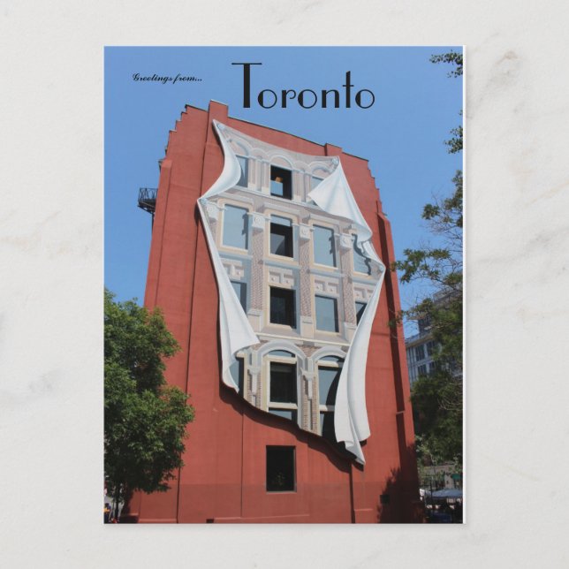 Flatiron Mural Gooderham Gebäude Toronto Postkarte (Vorderseite)