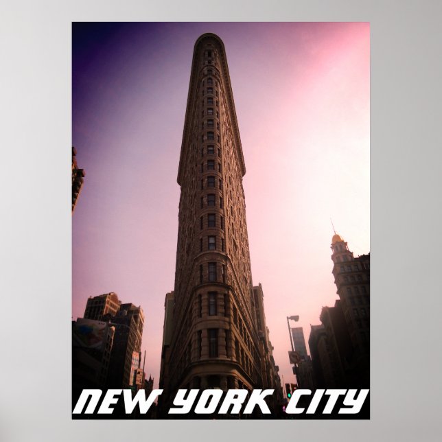 Flatiron New York, NY - Beaux arts Manhattan Poster (Vorne)
