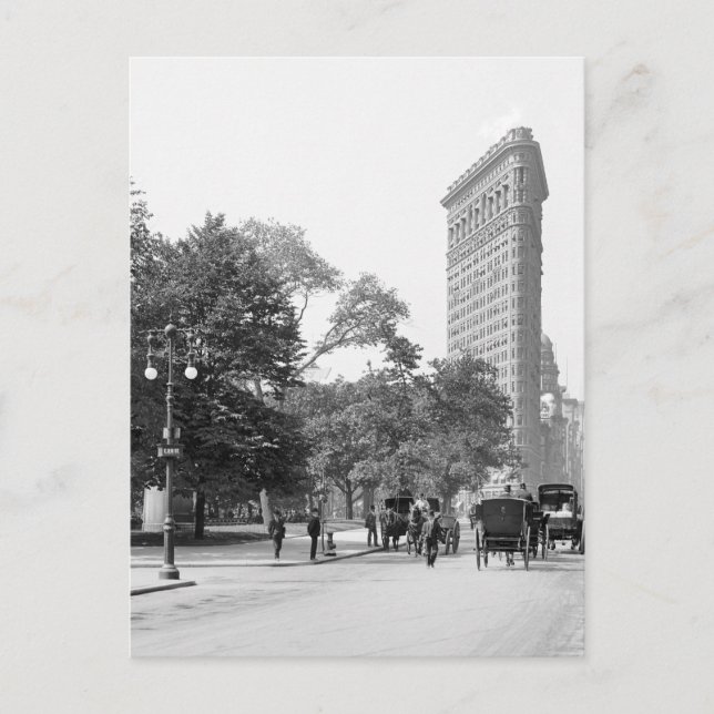 Flatiron vom 5., NYC: 1906 Postkarte (Vorderseite)