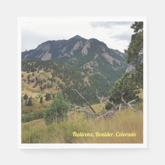 Flatironen, Boulder, Colorado - Serviette (Vorderseite)