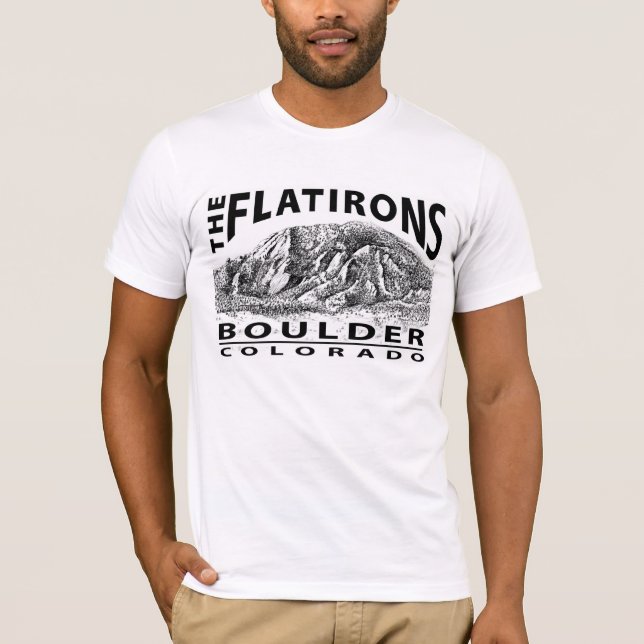 Flatirons Boulder Colorado der T - Shirt Männer (Vorderseite)