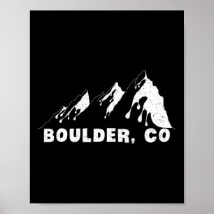 Flatirons Boulder Colorado Klettern Wandern Reisen Poster