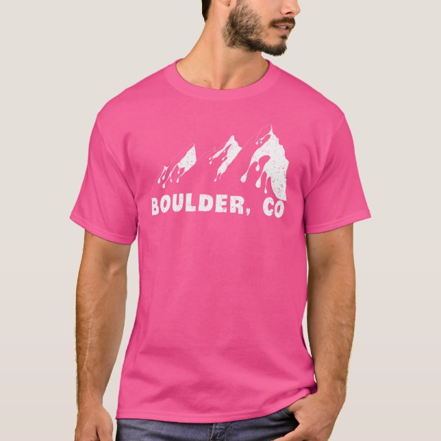 Flatirons Boulder Colorado Wandern T-Shirt (Vorderseite)