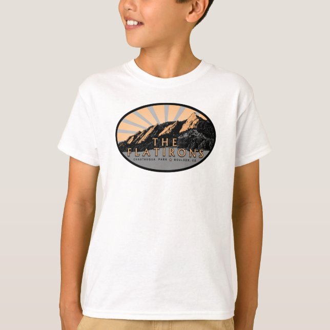 Flatirons, Chautauqua Park, Boulder CO T - Shirt (Vorderseite)