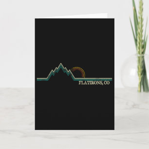 Flatirons Colorado Retro-Bergsteigen Sommer Karte
