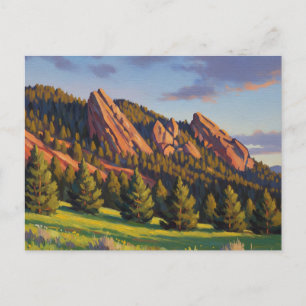 Flatirons Colorado Travel Postkarte