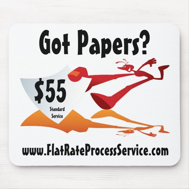 FlatRateProcessService.com-Mausunterlage Mousepad (Vorne)