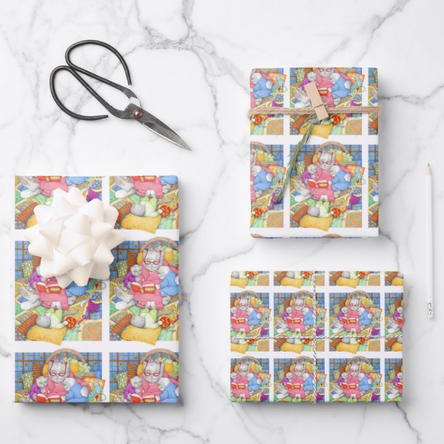 Flatscreen-Wrapping-Papier für BEDTIME-STORE Geschenkpapier Set (Vorderseite)