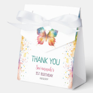 Flattere Über Den Regenbogen Schmetterling 1. Gebu Geschenkschachtel