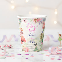 Flattern und wirbeln Fairy Garden Aquarell Geburts