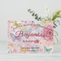 Flatternde Blüte Feiern Pastellrosa Geburtstagsmäd