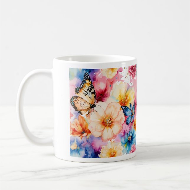 "flatternde Träume" Kaffeetasse (Links)