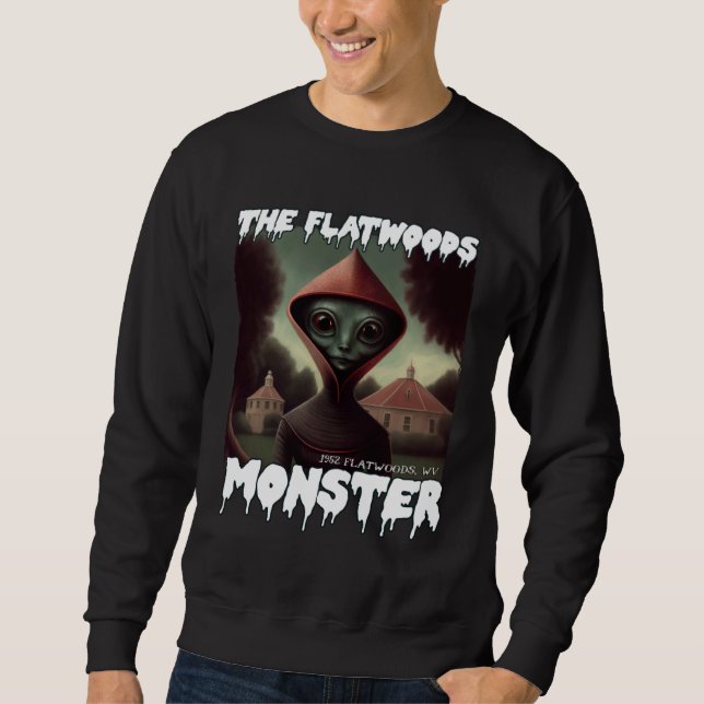 Flatwoods Monster Alien Braxie 1952 Creepy Cryptid Sweatshirt (Vorderseite)
