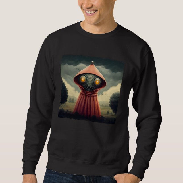 Flatwoods Monster Braxie 1952 Creepy Alien Cryptid Sweatshirt (Vorderseite)