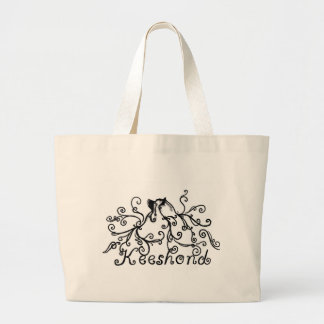 Flaumige Keeshond-Tasche Jumbo Stoffbeutel
