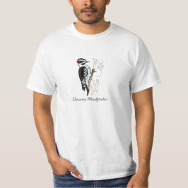 Flaumige Specht-Illustration T-Shirt
