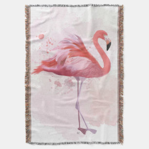 Flaumiger Flamingo Decke