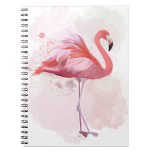 Flaumiger Flamingo Notizblock