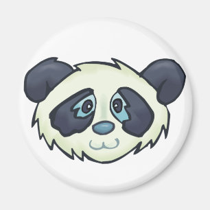Flaumiger Panda Magnet
