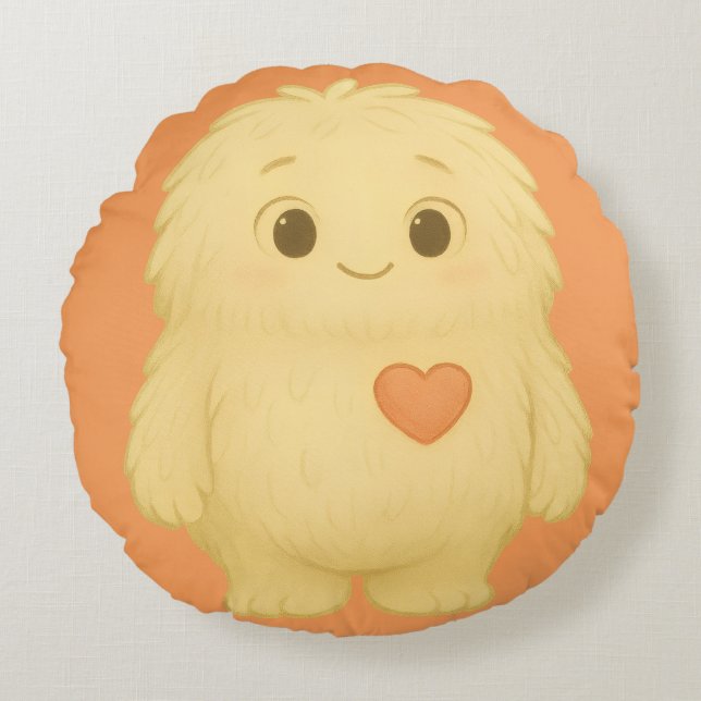 Flauschi Kissen – Das Empathie-Monster (Vorderseite)