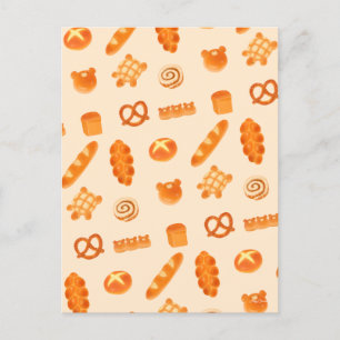 Flauschig Brot Sorte japanischer Snack Postkarte