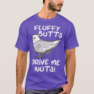 Flauschig Hintern treiben mich nass mit weißem Coc T-Shirt