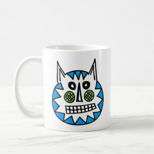 Flauschige Katze Kaffeetasse