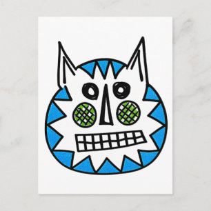 Flauschige Katze Postkarte