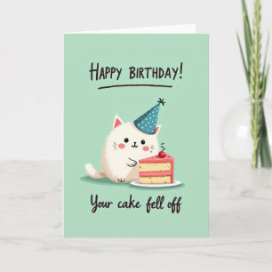 Flauschige Katzenparty-Karte Karte