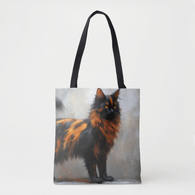 Flauschige Maine Coon-Katze  (Vorderseite)