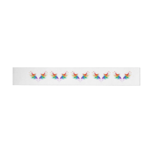 Flauschige Regenbogenflügel (Person)