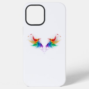 Flauschige Regenbogenflügel iPhone 12 Pro Max Hülle