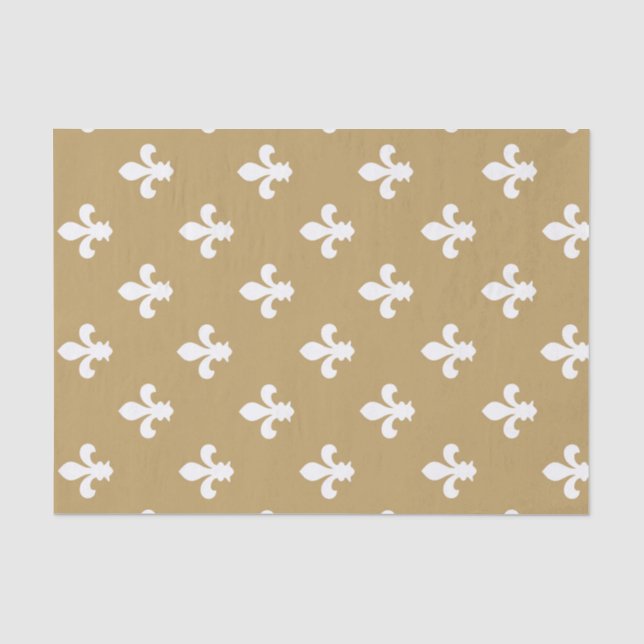 Flauschiger Flur de Lys Seidenpapier (Vorderseite)