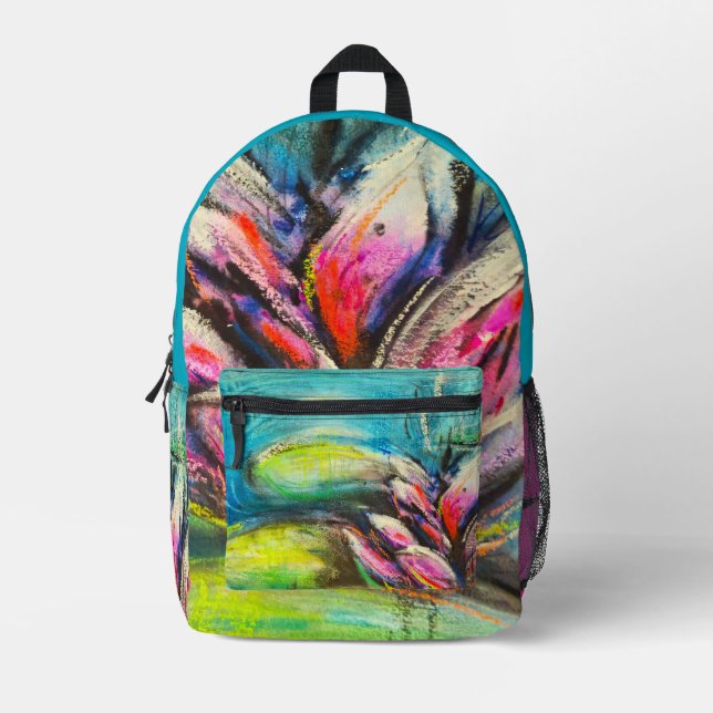Flautenwellen Bedruckter Rucksack (Vorderseite)