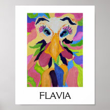 Flavia Poster, 8 x 10