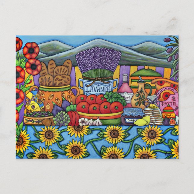 Flavours of Provence Postcard Postkarte (Vorderseite)