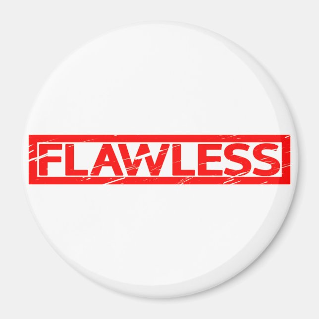 Flawless-Briefmarke Magnet (Vorne)