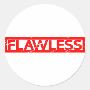 Flawless-Briefmarke Runder Aufkleber