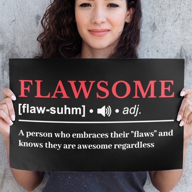Flawsome - Customizable Definition Poster (Von Creator hochgeladen)