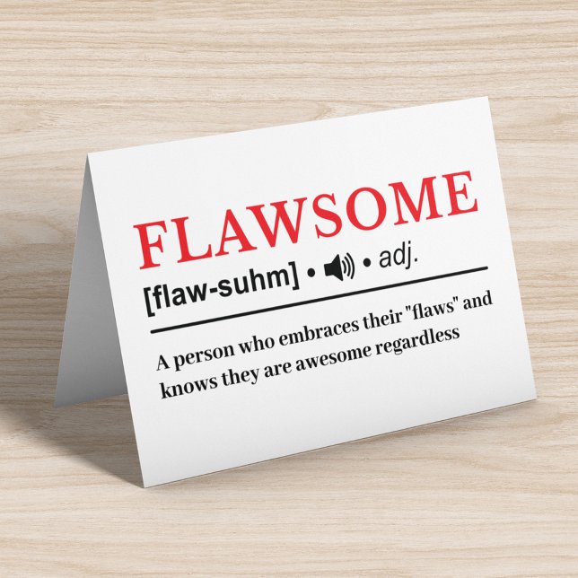 Flawsome - Customizable Dictionary Definition Karte (Von Creator hochgeladen)